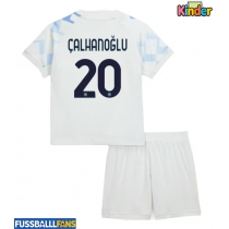 Inter Milan Hakan Calhanoglu #20 Auswärts Trikotsatz Kinder 2025-26 Kurzarm (+ Kurze Hosen)